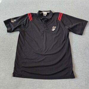 Disney World Mickey Size Large Black Short Sleeve Polo Shirt